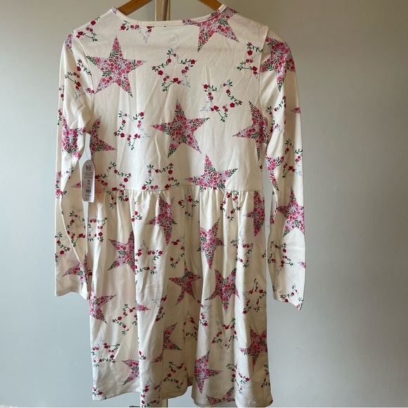 Wonder Nation Girls Long Sleeve Floral Star Dress XXL - Picture 2 of 9